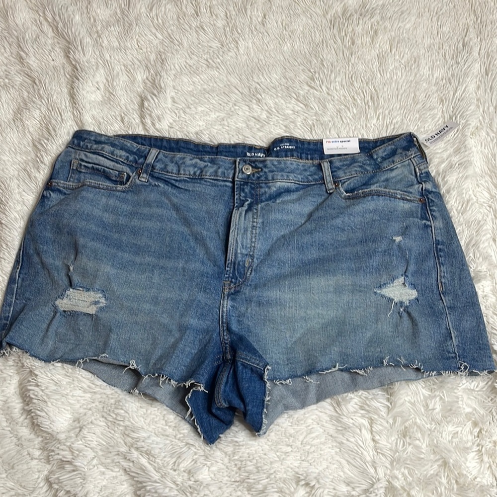 Old Navy High-Waisted Button-Fly OG Straight Jean Shorts